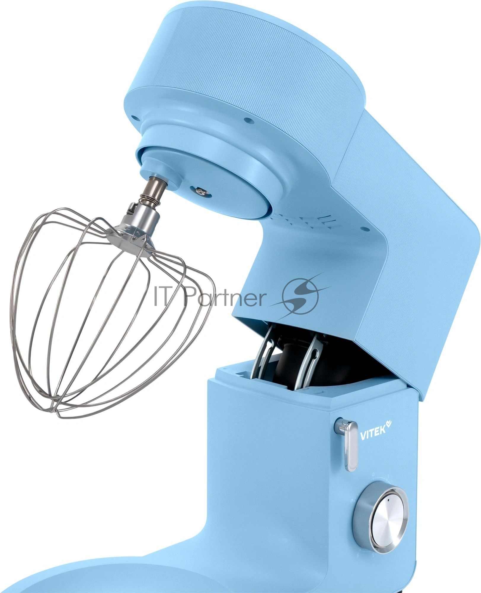 Миксер Vitek VT-PM0555 голубой, стационарный, 2200 Вт, 7.8 л, 6 скоростей
