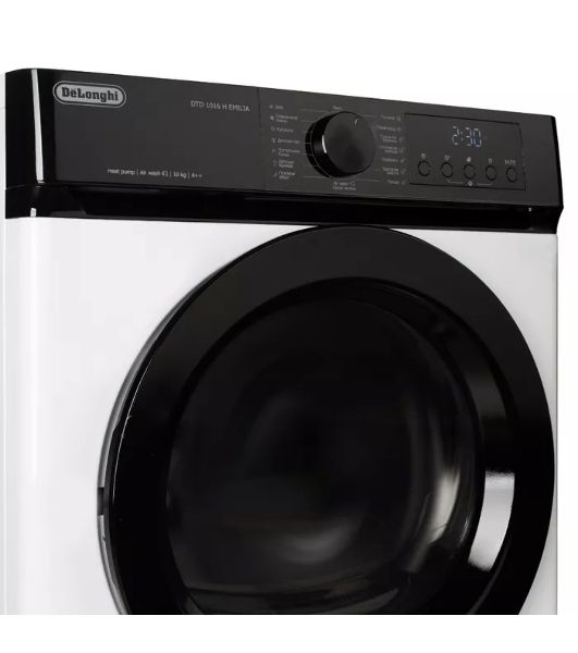 Сушильная машина DeLonghi DTD 1016 H EMILIA белый, 10 кг, сушка - конденсационная, программ - 15, 59.5 x 85 x 64.5 см