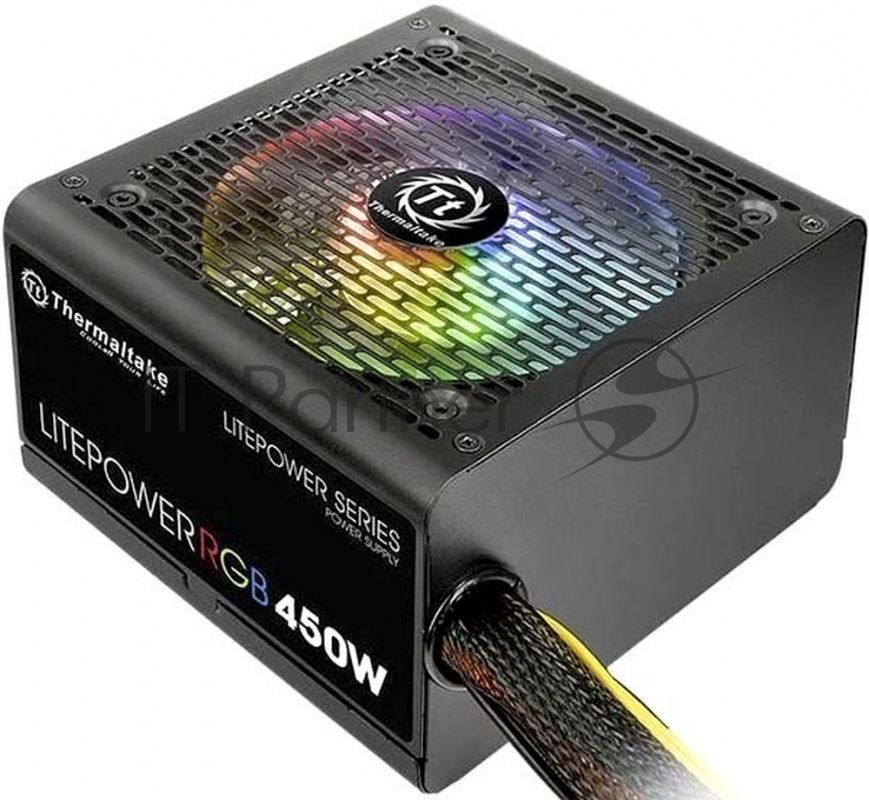 Блок питания Thermaltake Litepower RGB 450W (PS-LTP-0450NHSANE-1) v2.3, A.PFC, 80 Plus , Fan 12 cm, Retail