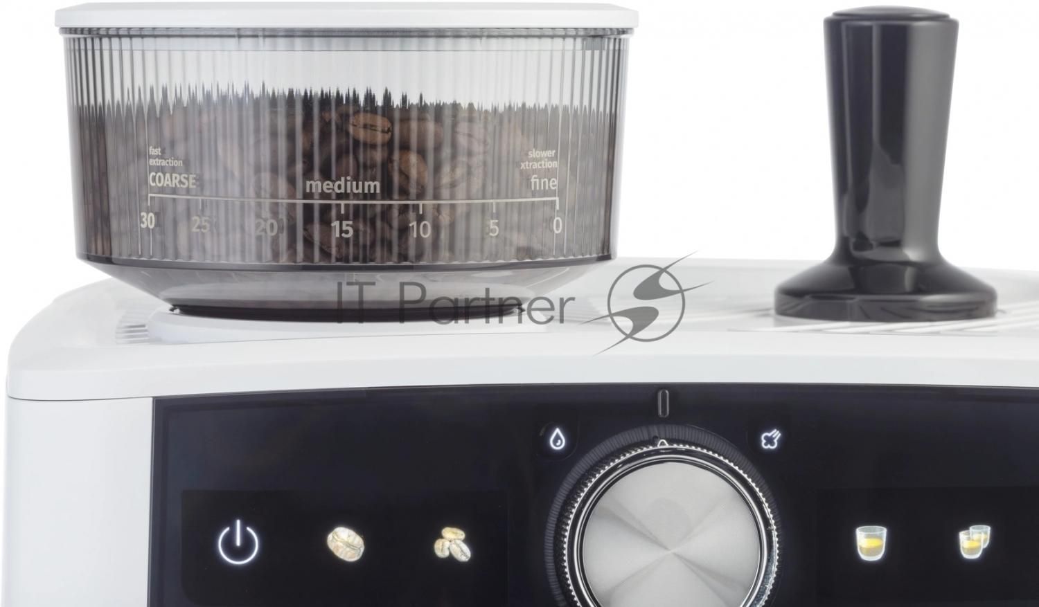 Кофеварка рожковая Gorenje GSACM20W 1550Вт белый/черный