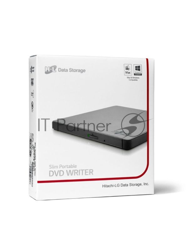Оптический привод DVD-RW LG GP57ES40 серебристый USB внешний