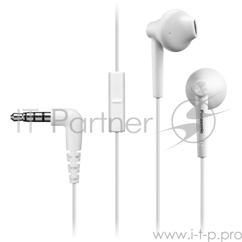 Наушники Panasonic RP-TCM55GC-W внутриканальные 10-24000Гц 1.2м 3.5мм 109дБ микрофон белые