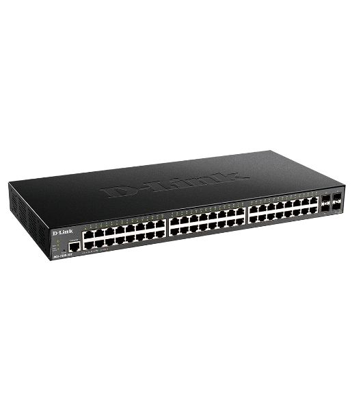 Коммутатор D-Link DGS-1250-52X/A1A, 48×1 Гбит/с + 4×10 Гбит/с SFP+, настраиваемый