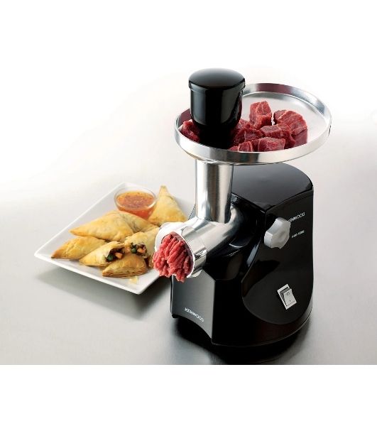 Мясорубка электрическая Kenwood MG474 черный, 1500 Вт, 1.5 кг/мин, реверс, защита от перегрузки, насадки - 6