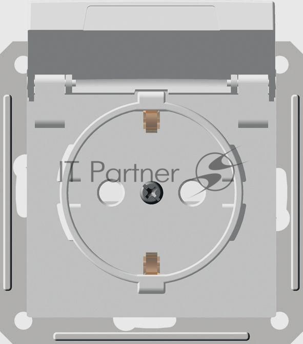 Розетка 1-м СП W59aqua 16А защ. шторки с заземл. бел. IP44 SchE RS16-152B-18