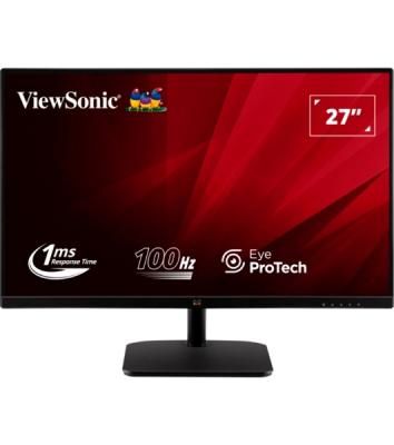 Монитор 27" ViewSonic VA2732-H-2 IPS 1920x1080, 100 Гц, 1 мс (MPRT), 16:9, 250 кд/м², VGA, HDMI 1.4, HDR10, Adaptive-Sync, черный