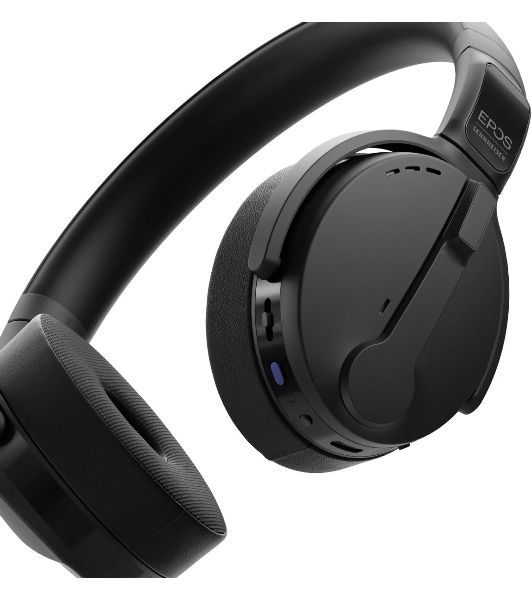 Беспроводные/проводные наушники EPOS Adapt 560 черный, накладные, Bluetooth + USB, активное шумоподавление