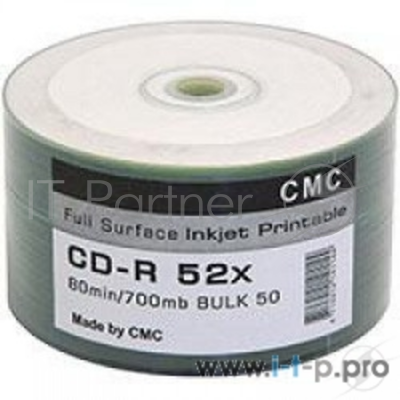 Диски CMC CD-R 80 52x Bulk/50 Full Ink Print