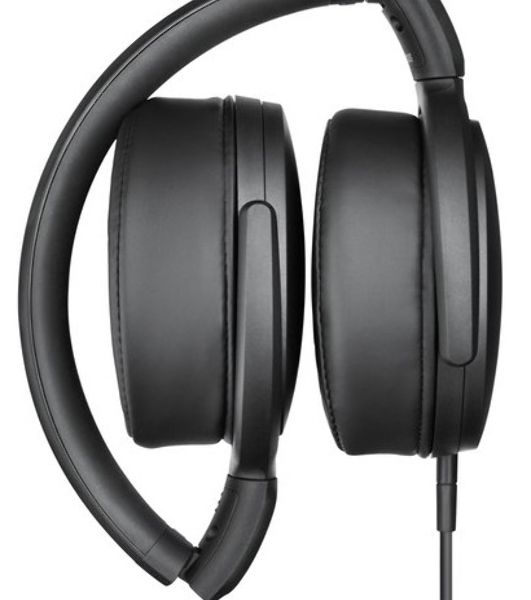 Наушники Sennheiser HD 400S накладные складные закрытые 18-20000Гц съемный кабель 1,4м, угловой jack 3.5мм, 120дБ, микрофон, черные, 508598