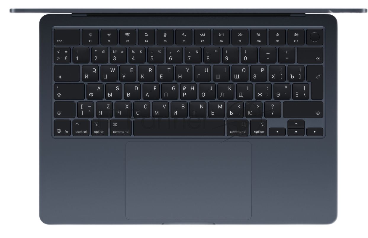 Ноутбук Apple MacBook Air A3449/13.6"/IPS (Liquid Retina)/Apple M5 10 core/16Gb/512Gb SSD/Apple Graphics 8 core GPU/macOS/полночный/1.23kg