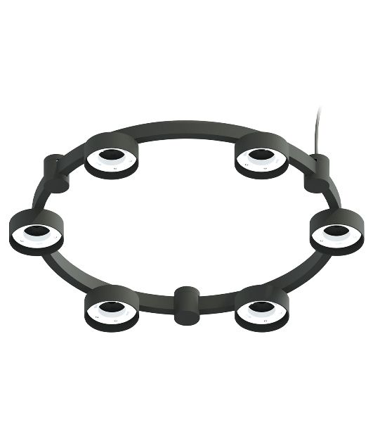 Корпус светильника C9232/6 SBK черный песок D550*70.5mm GX53/6