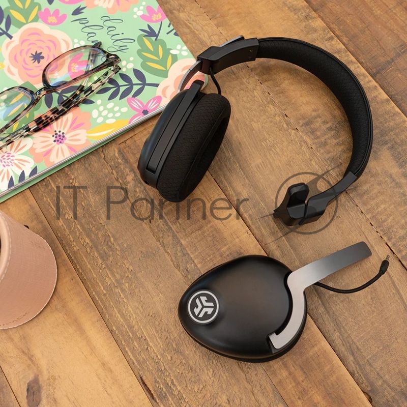 Гарнитура беспроводная JLAB GO Work Wireless Headset, для компьютера/мобильных устройств, накладные, bluetooth, черный ieuhbgoworkrblk4