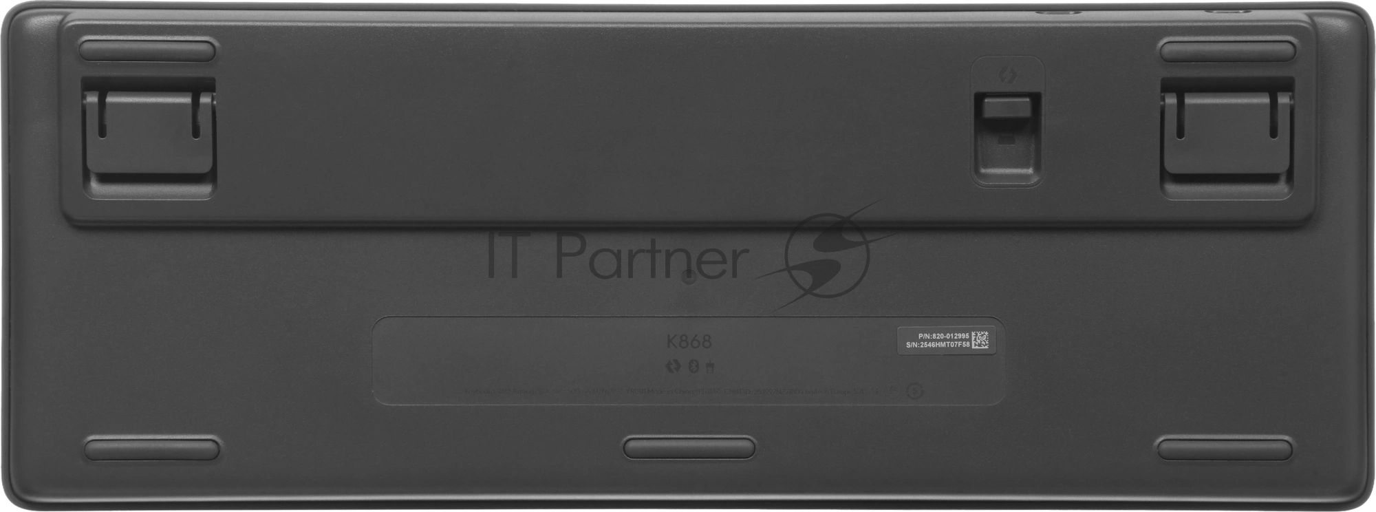 Клавиатура Logitech K868 гибридная, USB Type-A, Bluetooth, радиоканал, чёрный