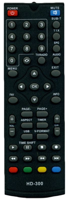Ресивер эфирный цифровой DVB-T2 HD HD-300 металл, дисплей DOLBY DIGITAL, Сигнал