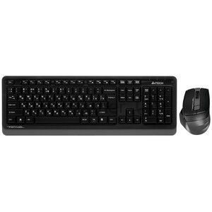 Комплект клавиатура+мышь A4Tech FStyler FG1035 беспроводной, USB, 2000 DPI, чёрный/серый