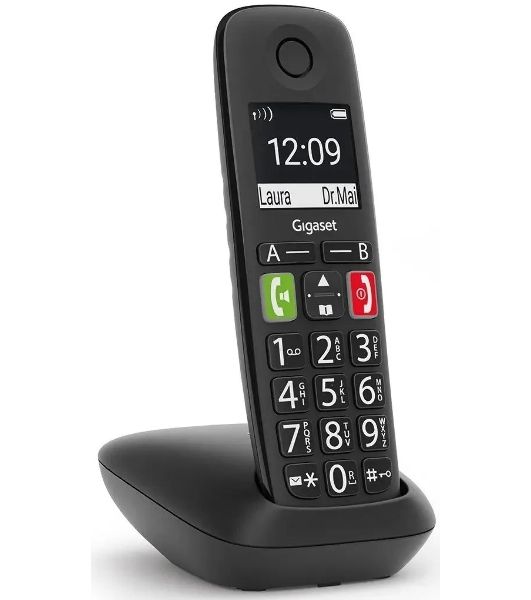 Радиотелефон Dect Gigaset E290 SYS черный АОН