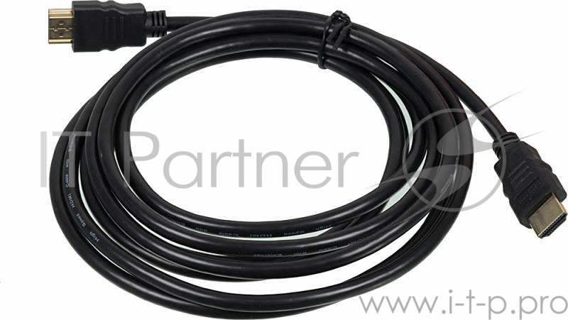 Кабель аудио-видео High Speed ver.1.4 HDMI (m)/HDMI (m) 3м. позолоченные контакты черный