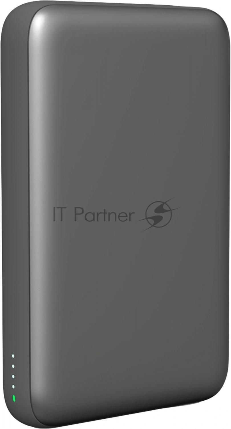 Мобильный аккумулятор Magssory PBN013m 10000mAh QC/PD 15W 3A USB-C беспров.зар. серый