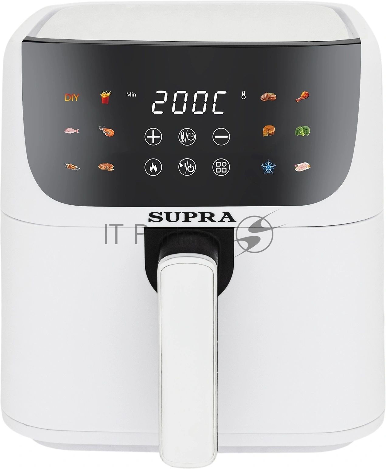 Аэрогриль Supra GS-7630 белый, 1500 Вт, 4,5 л, электронное, 12 программ