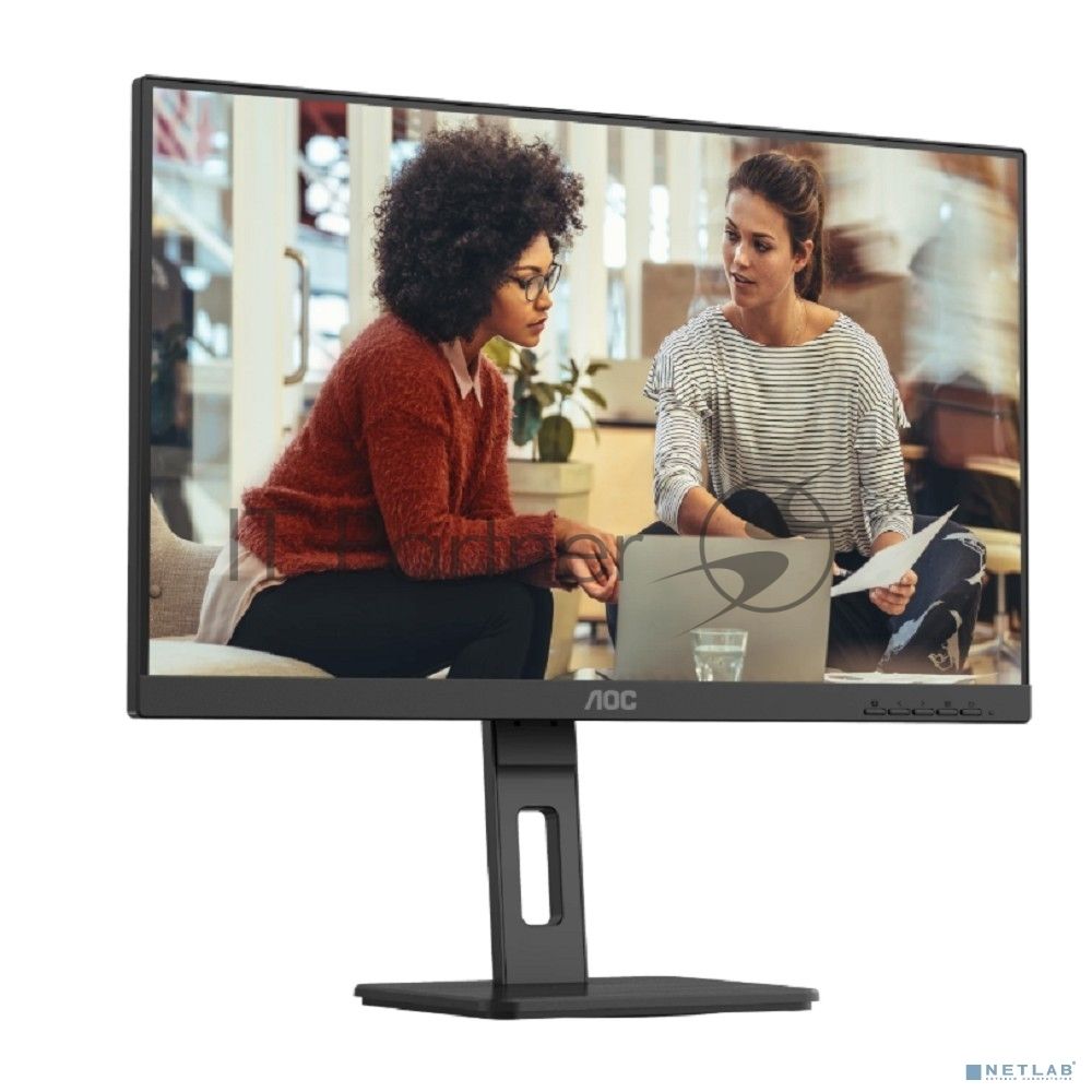 Монитор 27" AOC U27E3UF IPS 3840x2160, 60 Гц, 4 мс, 16:9, 350 кд/м², 2xHDMI 2.0, DP 1.4, 3.5 Jack, динамики (2x2 Вт), USB Hub (4x USB 3.2 Gen 1), HDR10, Adaptive-Sync, черный