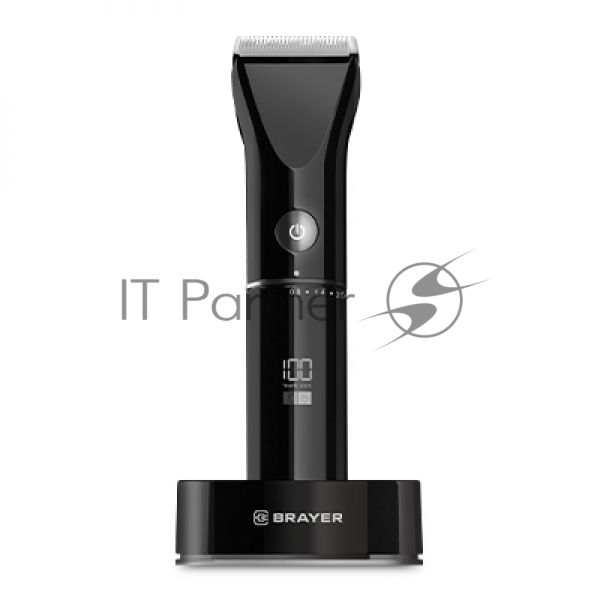 Машинка для стрижки BRAYER BR3400, LED-дисплей, 4 насад, турбо, титан. покр, регу. высоты лезвий
