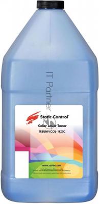 Тонер Static Control Универсальный для Brother Color, C, 1 кг, флакон