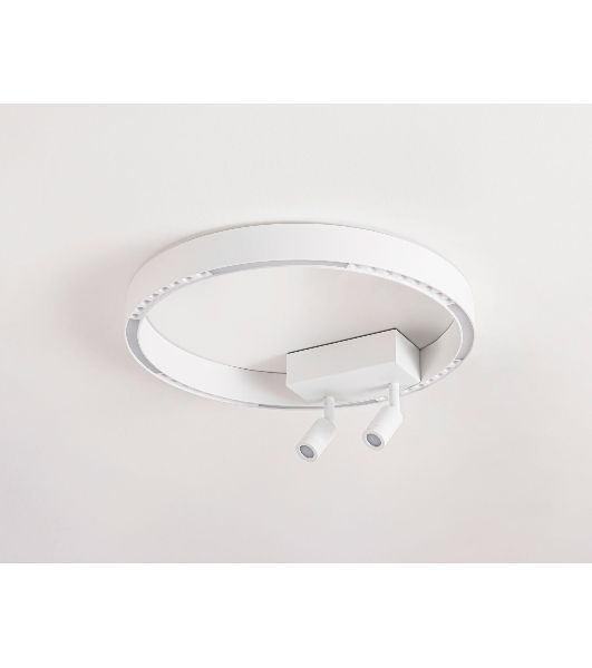 Потолочный светодиодный светильник Ambrella light FL5805/1+2 WH белый 25W 3000K/4200K/6400K D400*95 (без ПДУ)
