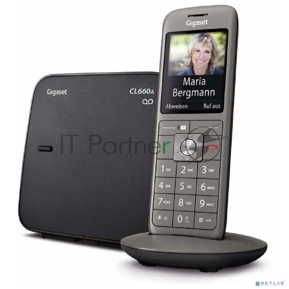 Радиотелефон Dect Gigaset CL660A черный автооветчик АОН