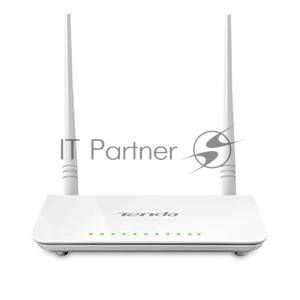 Сетевое оборудование TENDA D301 xDSL маршрутизатор ADSL2+ 802.11n, до300Мбит/с, 2TX2R, 4х100Мбит/с, USB порт с функцией принтсервера, несъемные антенны