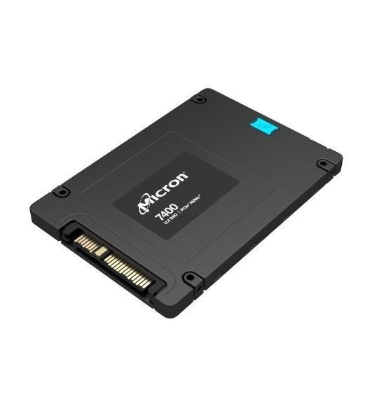 Накопитель SSD Micron 7400 PRO, 1920Gb, SSD, U.3, NVMe, PCIe 4.0 x4, 3D TLC, R/W 6500/2200MB/s, IOPs 430 000/95 000, 3500TBW, DWPD 1 (5 лет)
