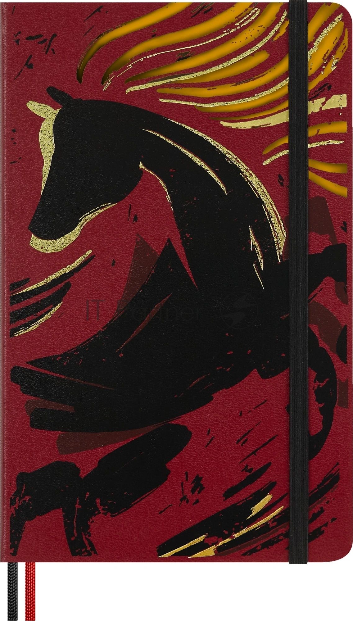 Блокнот Moleskine LIMITED EDITION ГОД ЛОШАДИ LECNYHRSQP060B 130х210мм обложка текстиль 176стр. линейка бордовый