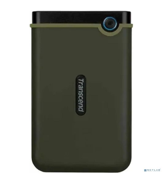 Внешний HDD 2.5" Transcend StoreJet 25M3, 2TB, USB 3.2 Gen 1 Type-A, 5400 rpm, зеленый