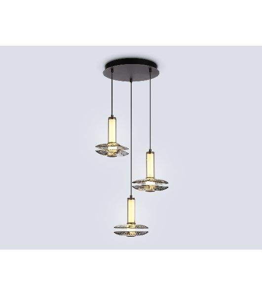 Подвесной светодиодный светильник Ambrella light LH31012/3 GR/SM серый/дымчатый 35W 3000K D450*1790