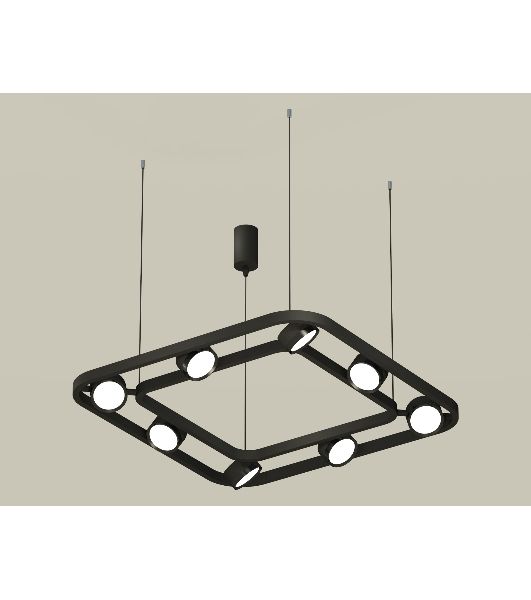 Светильник Ambrella light XB9182100/8 SBK/PBK черный песок/черный полированный GX53 (C9182, N8113)