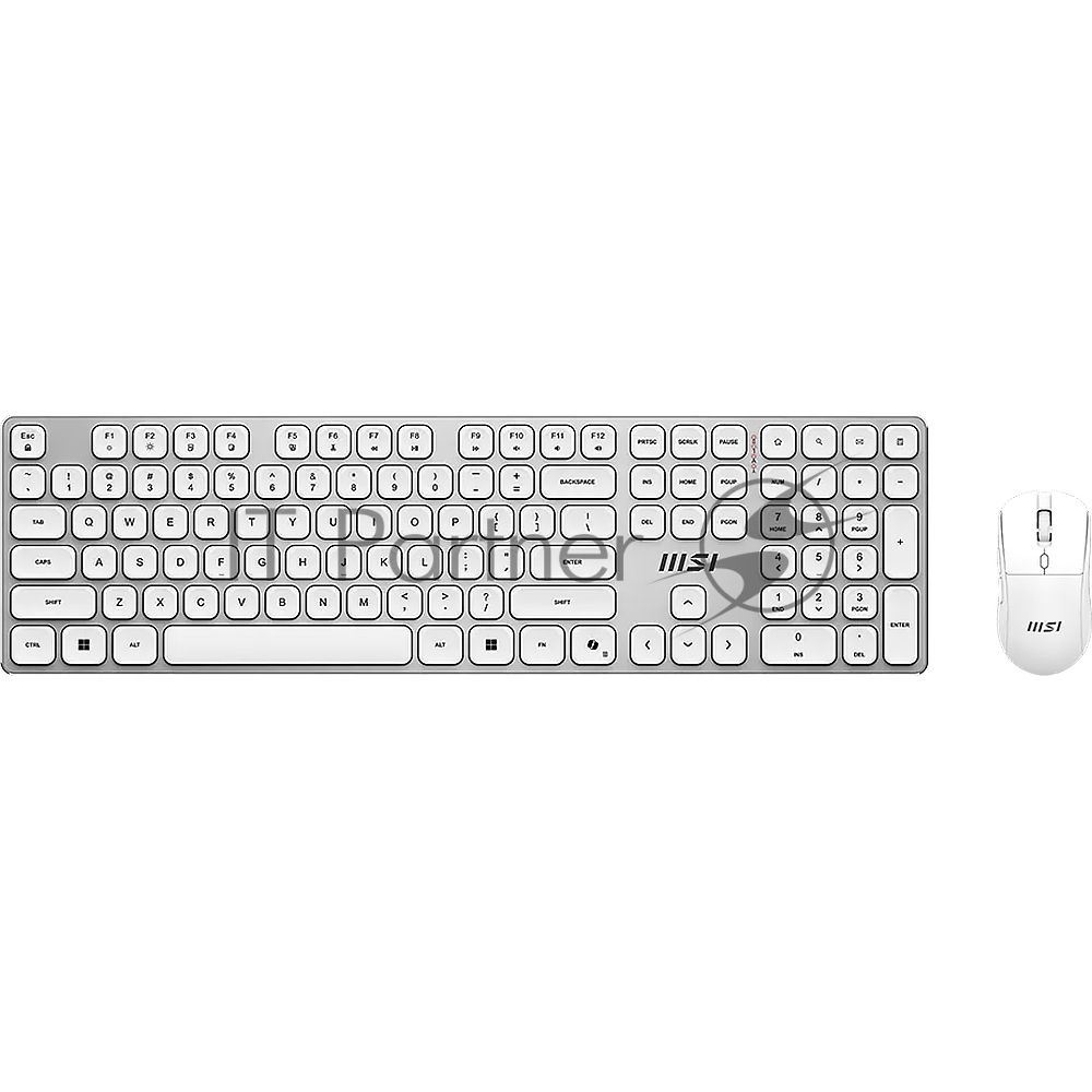 Комплект клавиатура и мышь MSI FORGE K210 W COMBO WHITE RU