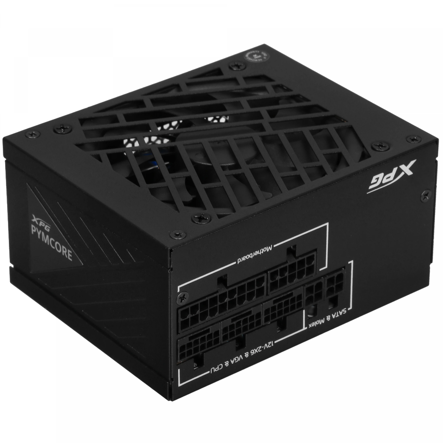 Блок питания ADATA XPG PYMCORE 750W, 750Вт, 80+ Gold, 92мм, модульный, черный