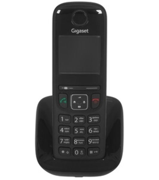 Радиотелефон Dect Gigaset AS690 DUO черный (труб. в компл.:2шт) АОН