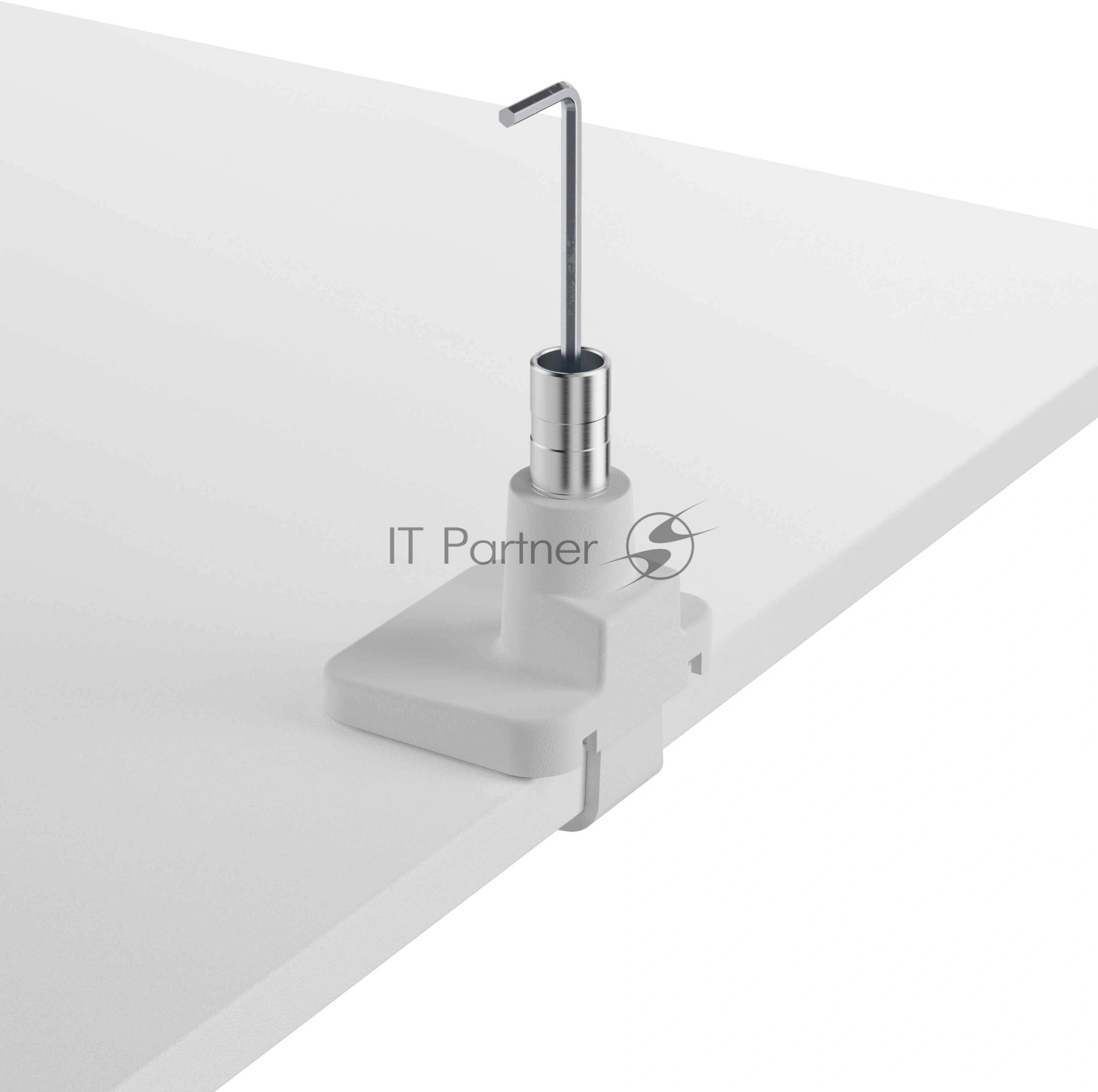 Кронштейн для мониторов Ultramounts UM743WB белый/синий 24"-57" макс.30кг крепление к столешнице поворот и наклон