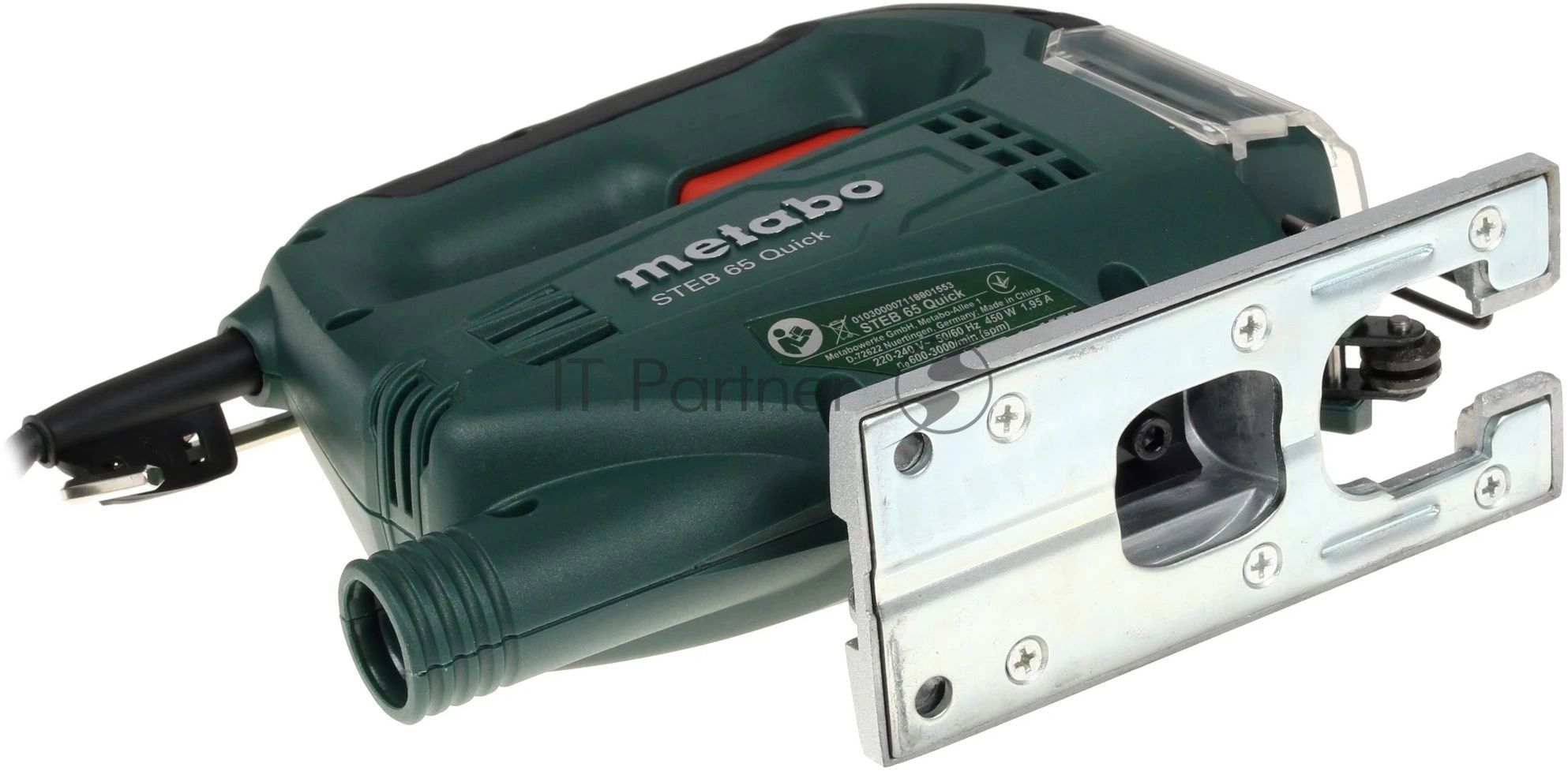Лобзик электрический Metabo STEB 65 Quick 601030500 Лобзик 450вт,600-3100/м,мтн,кейс, вес 1.9кг