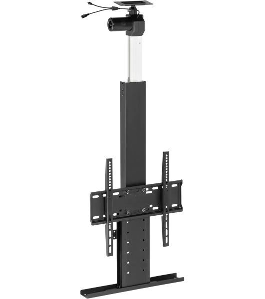 Кронштейн для телевизора Cactus CS-STM-7844 черный, 32"-55" макс. 45 кг, напольный (моторизованный лифт)