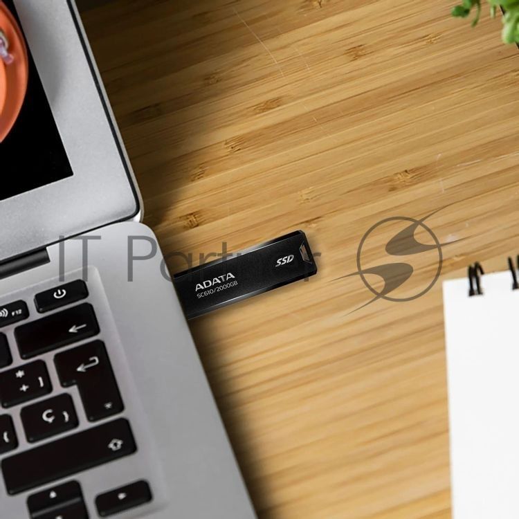 Внешний SSD ADATA SC610, 2TB, USB 3.2 Gen 2 Type-A, R/W 550/500, черный