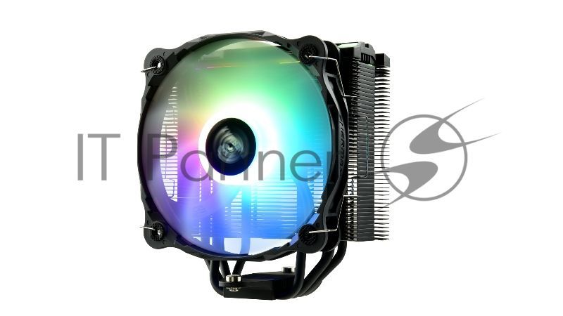 Кулер для процессора Enermax F40 ARGb Edition черный, 140 мм, алюминий/медь, 1200 об/мин, 23 дБ, 4 pin, 200 Вт, 158 мм