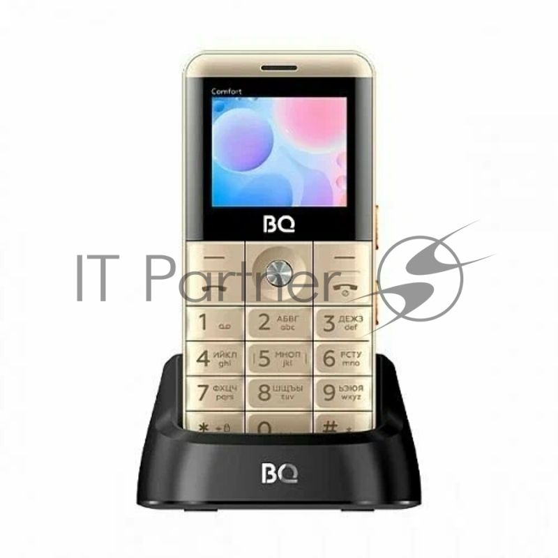 Мобильный телефон BQ 2006 Comfort золотой/черный