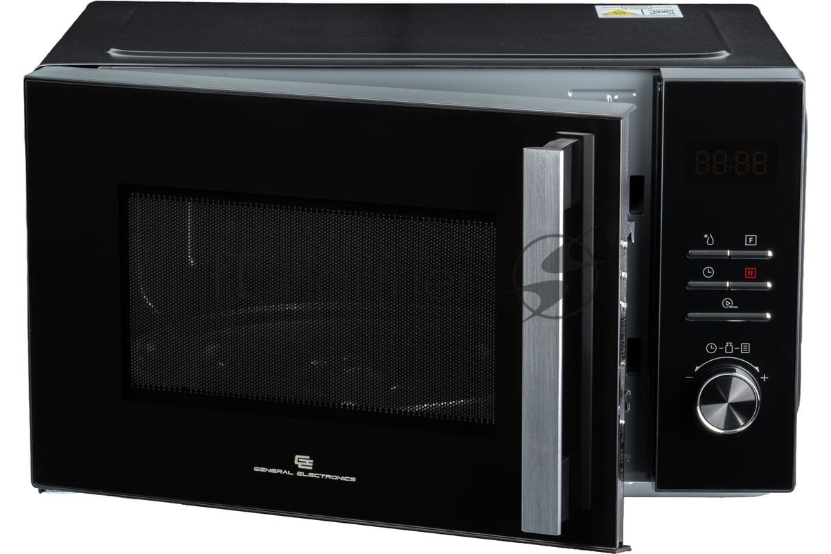 Микроволновая печь General Electronics GE-DS525B черный, 25 л, 900 Вт, переключатели — электронный