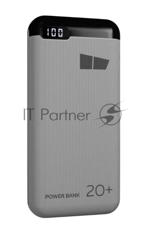 Портативный аккумулятор 20000mAh Smart 3USB Type-C 3A PD 20W+QC3.0 быстрая зарядка More choice PB32S-20, белый