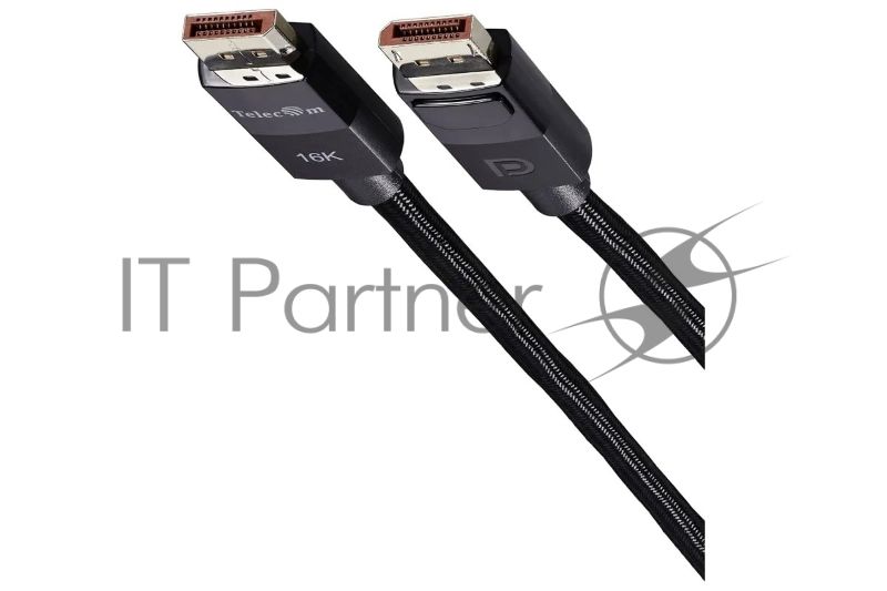 Кабель соединительный Telecom DP-DP 2.1V 80Gbs 16K@60Hz 2м, медь, TCG865-2M