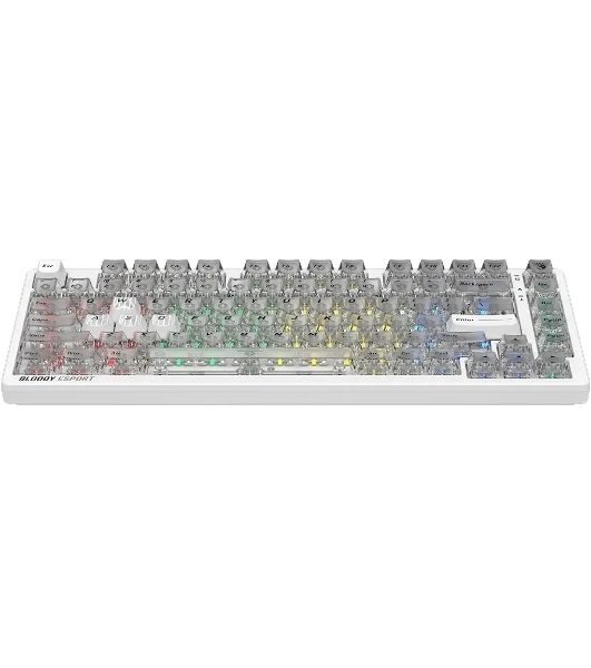 Клавиатура A4Tech Bloody MS76 проводная, USB Type-A, белый