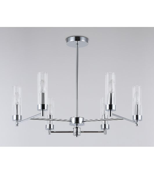 Люстра Ambrella light LH55151/6 CH/CL хром/прозрачный E14/6 max 40W D675*520
