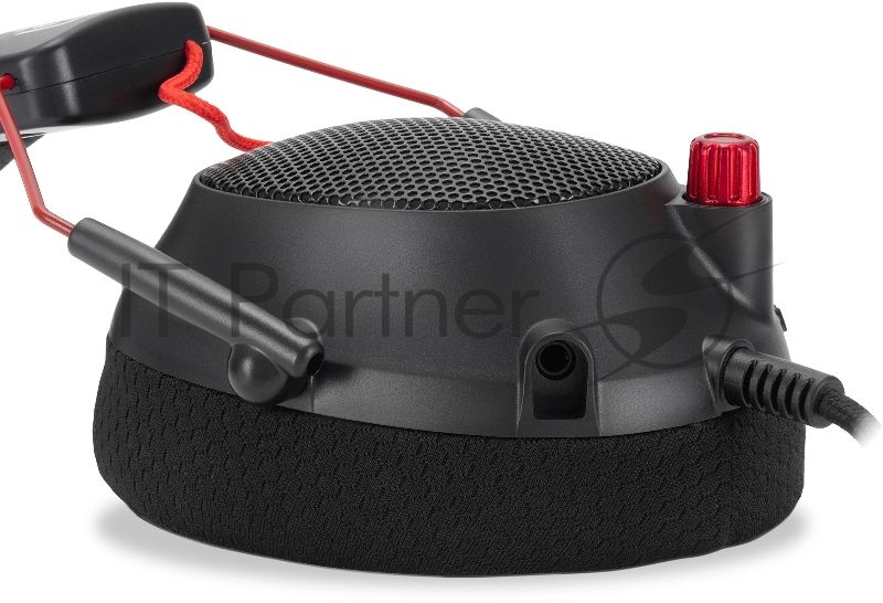 Гарнитура Oklick HS-L305G чёрный, проводная, USB, подсветка
