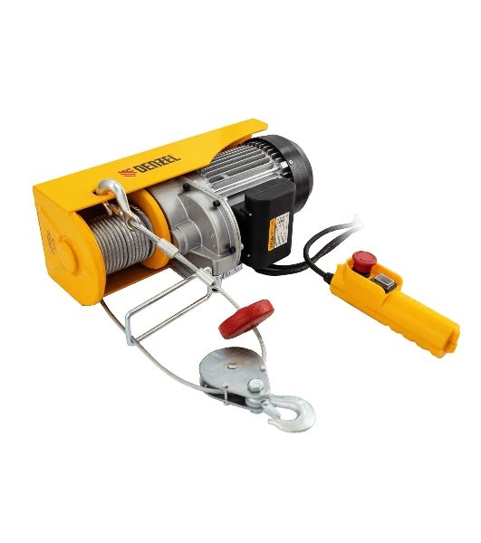 Тельфер электрический Denzel TF-1200, 1.2 т, 1800 Вт, высота 12 м, 8 м/мин